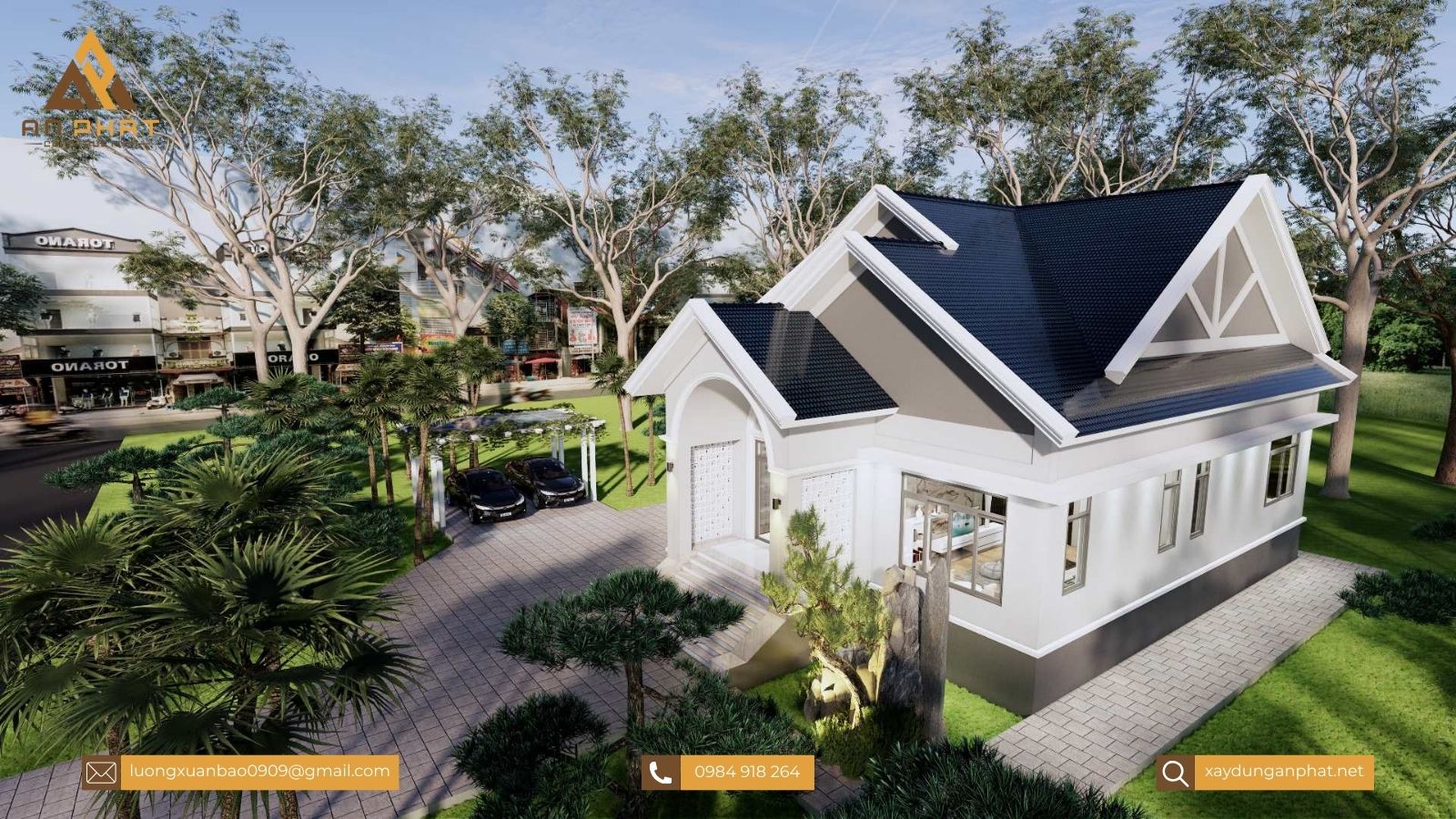 Nhà vườn cấp 4 đẹp - 3 phòng ngủ