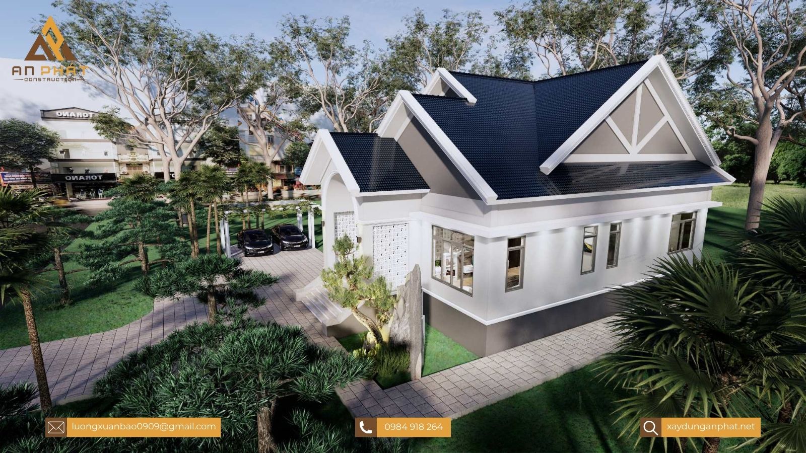 Nhà vườn cấp 4 đẹp - 3 phòng ngủ