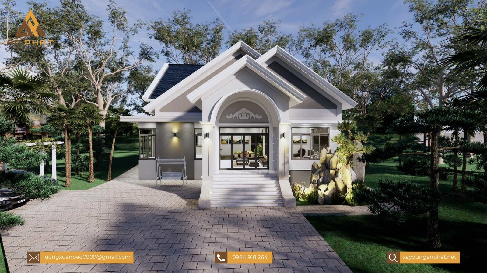 Nhà vườn cấp 4 đẹp - 3 phòng ngủ