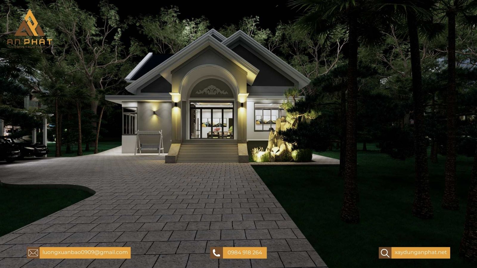 Nhà vườn cấp 4 đẹp - 3 phòng ngủ