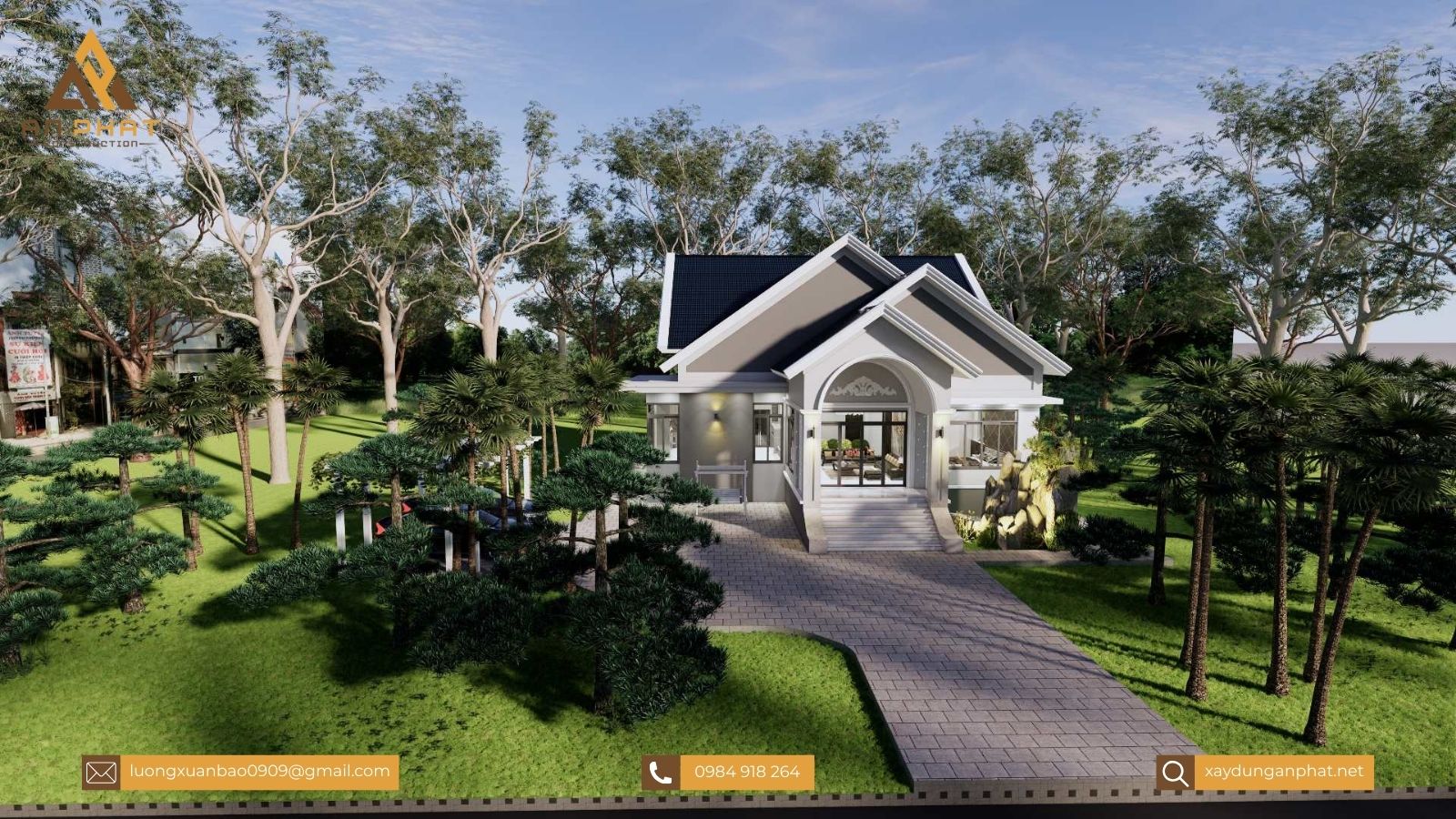 Nhà vườn cấp 4 đẹp - 3 phòng ngủ