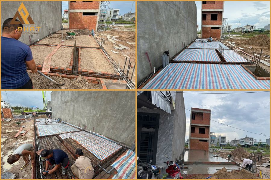 Thi công đào móng dự án nhà chị Liễu