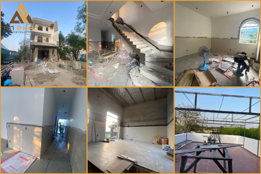 Thi công, hoàn thiện và bàn giao dự án nhà chị Trang