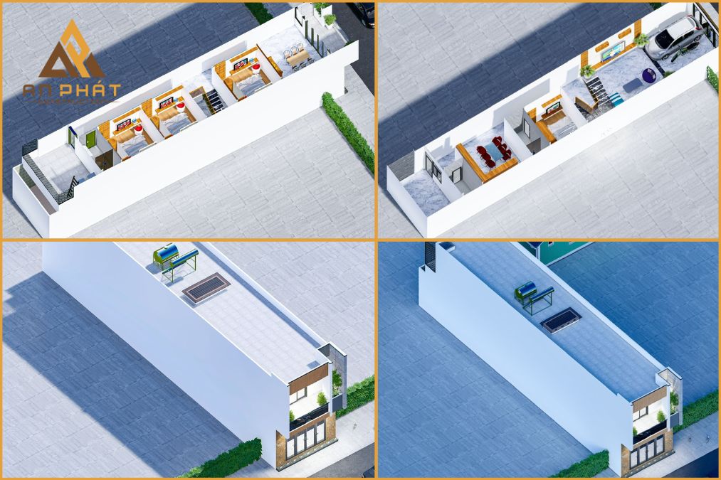 Thiết kế bản vẽ 2D và 3D cho dự án nhà anh Trường Lợi