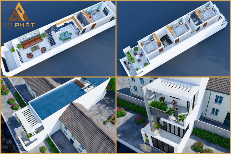 Thiết kế bản vẽ 2D và 3D cho dự án nhà chú Tuần