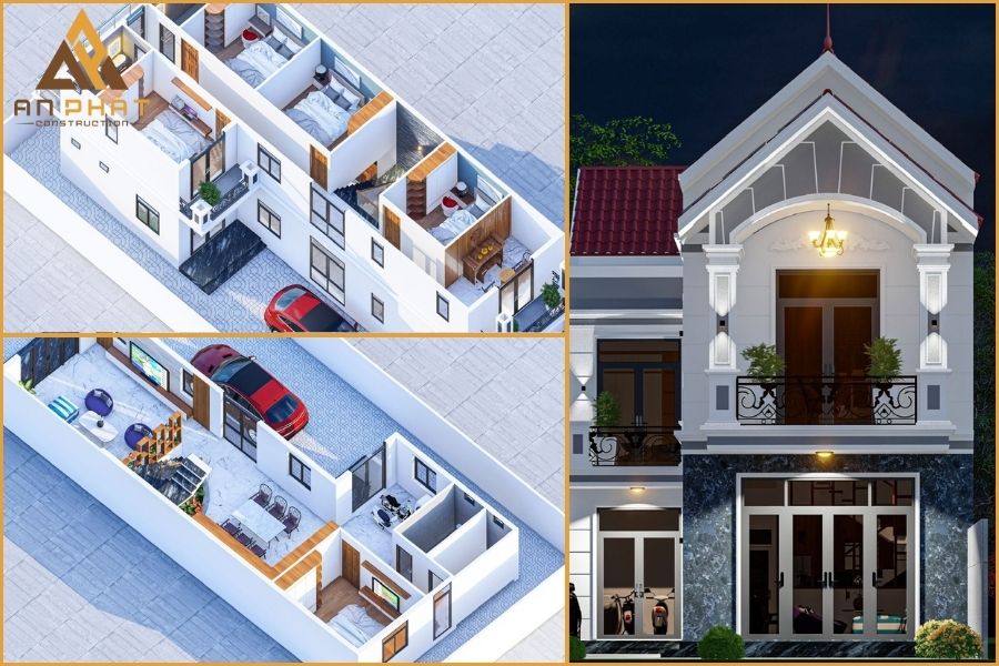 Thiết kế bản vẽ 2D và 3D cho dự án nhà ông Minh