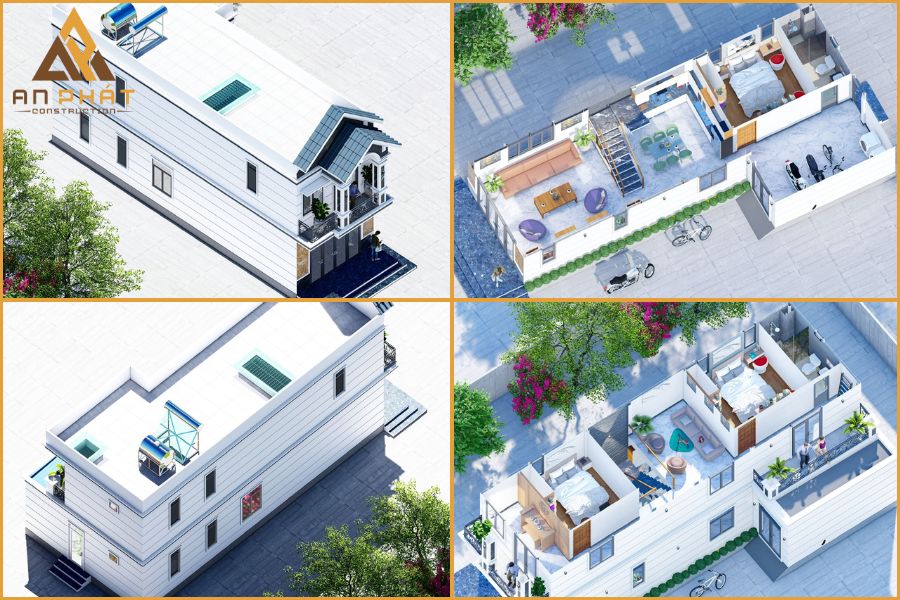 Thiết kế bản vẽ 2D và 3D cho dự án nhà thầy Hùng