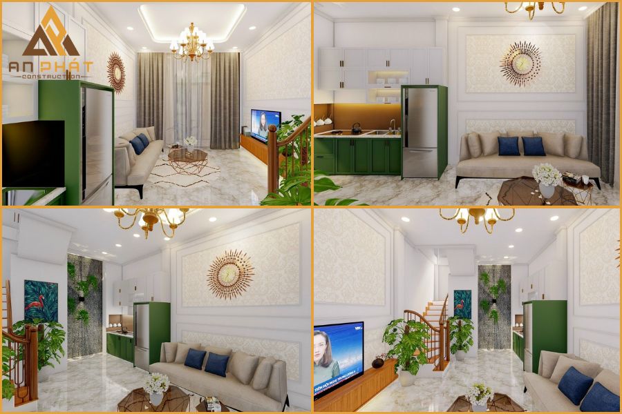 Thiết kế bản vẽ 3D và nội thất cho dự án nhà anh Tuấn